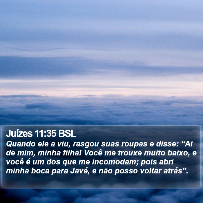 Juízes 11:35 BSL Bible Study