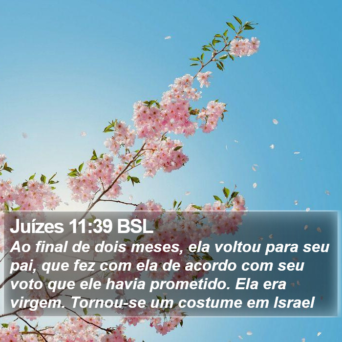 Juízes 11:39 BSL Bible Study