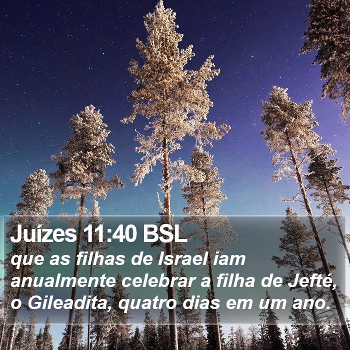 Juízes 11:40 BSL Bible Study