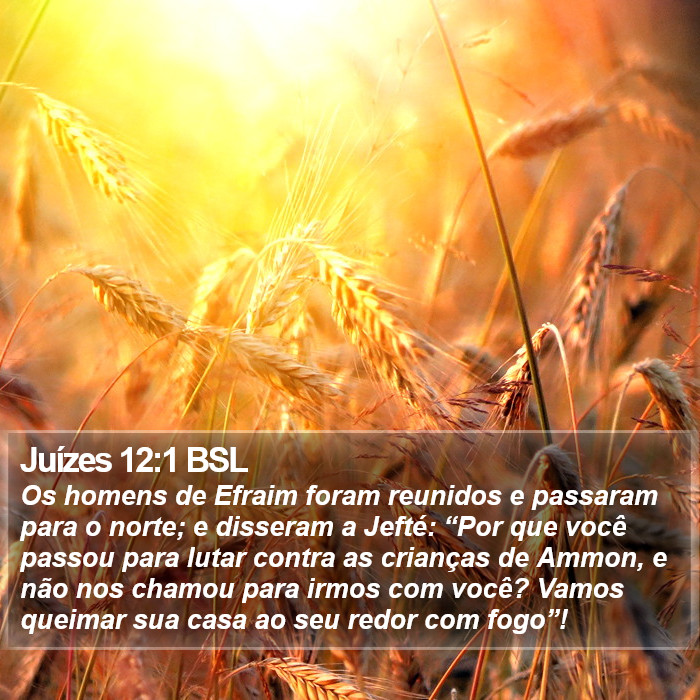 Juízes 12:1 BSL Bible Study