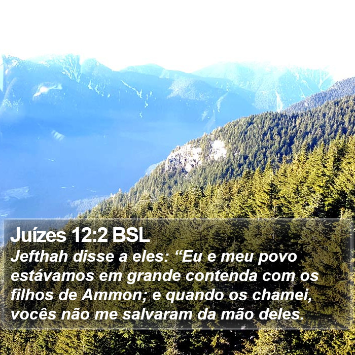 Juízes 12:2 BSL Bible Study