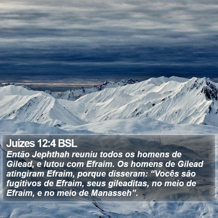 Juízes 12:4 BSL Bible Study