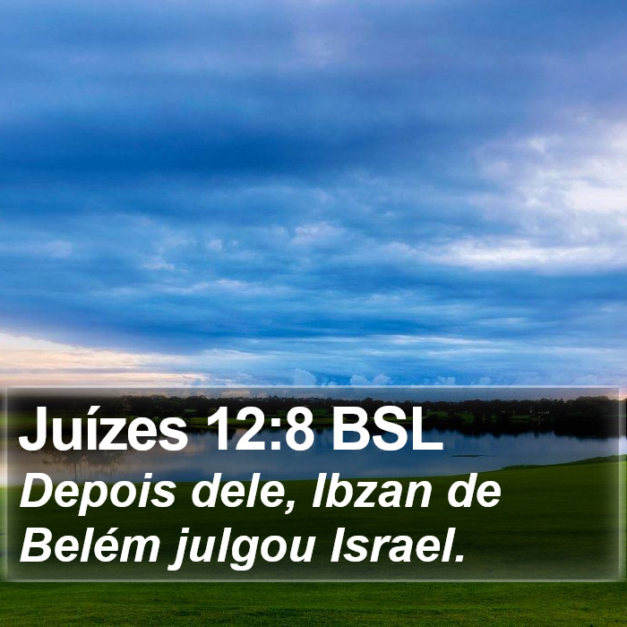 Juízes 12:8 BSL Bible Study