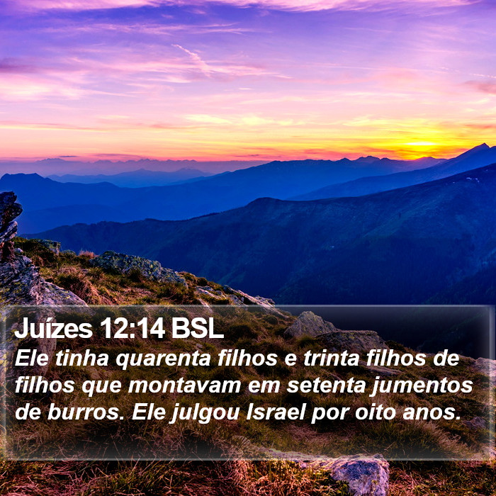 Juízes 12:14 BSL Bible Study