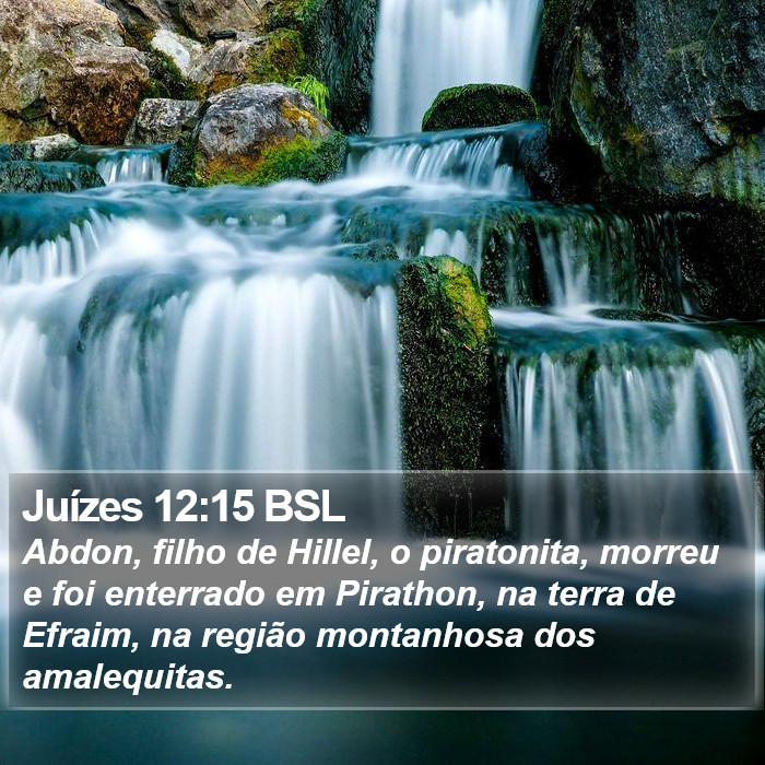 Juízes 12:15 BSL Bible Study