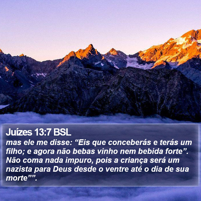 Juízes 13:7 BSL Bible Study