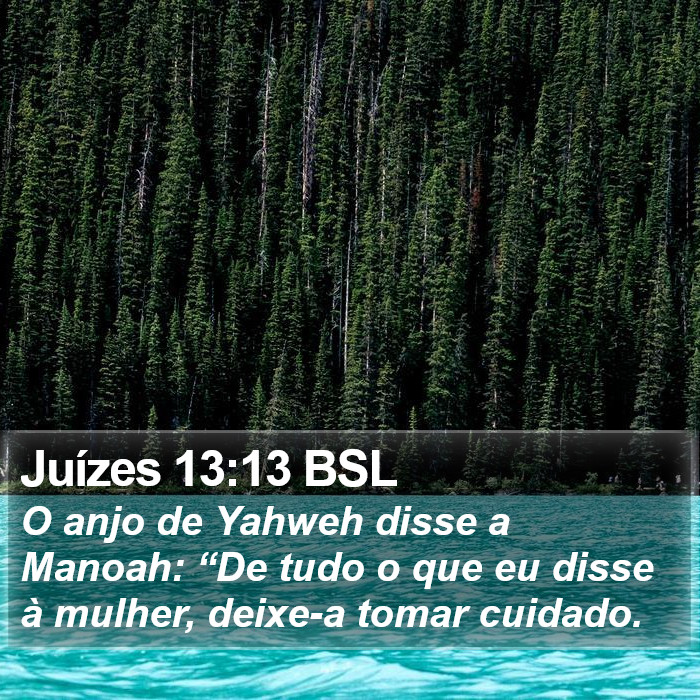 Juízes 13:13 BSL Bible Study