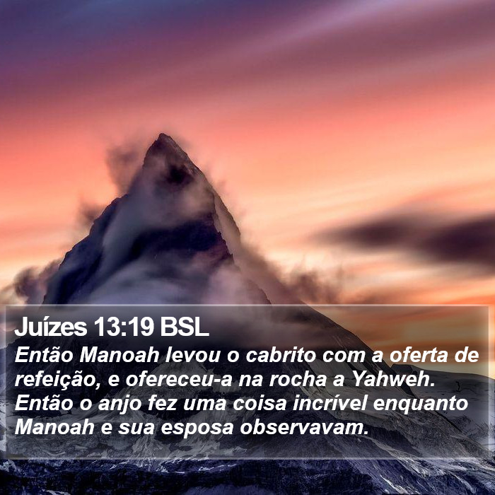 Juízes 13:19 BSL Bible Study