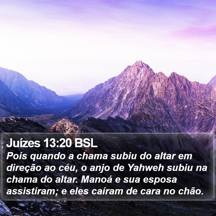 Juízes 13:20 BSL Bible Study