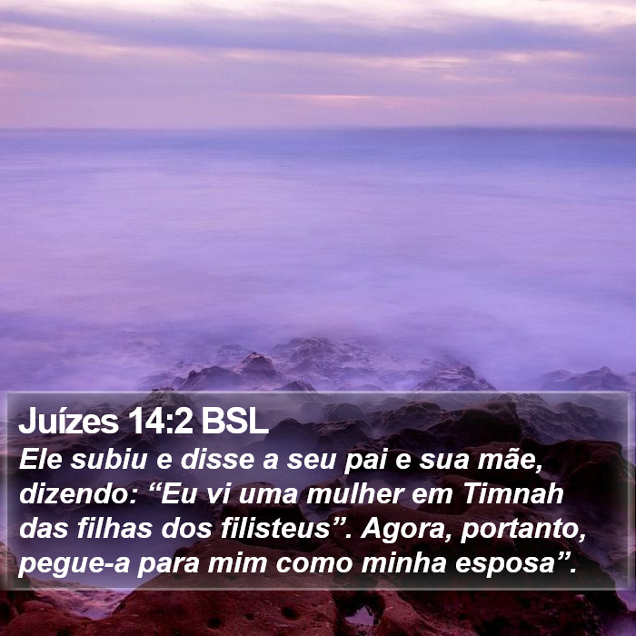 Juízes 14:2 BSL Bible Study