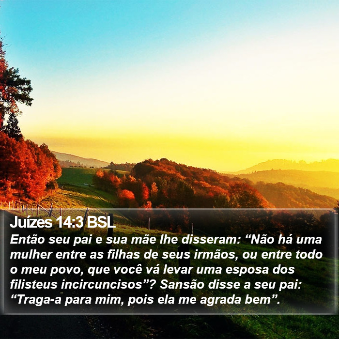 Juízes 14:3 BSL Bible Study