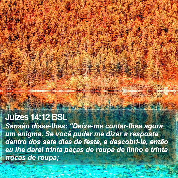 Juízes 14:12 BSL Bible Study