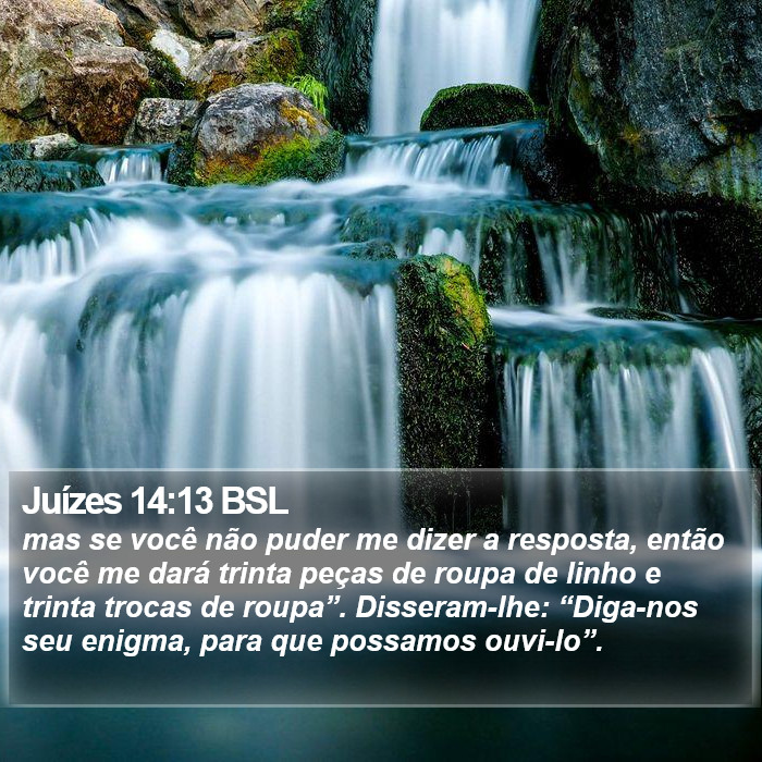 Juízes 14:13 BSL Bible Study