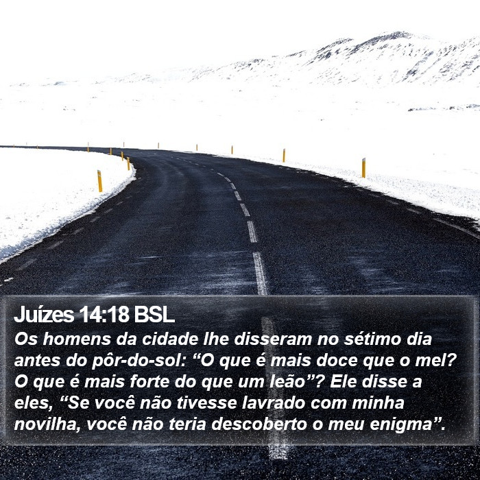 Juízes 14:18 BSL Bible Study