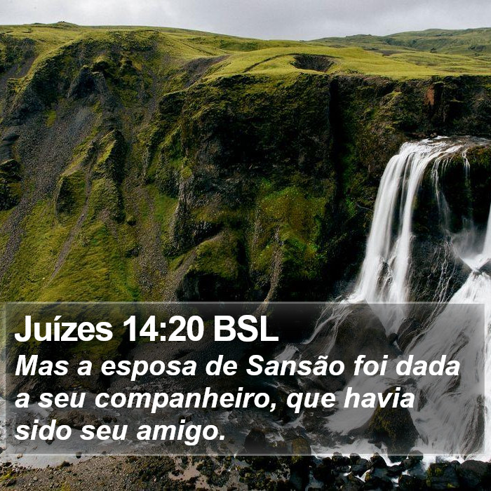 Juízes 14:20 BSL Bible Study