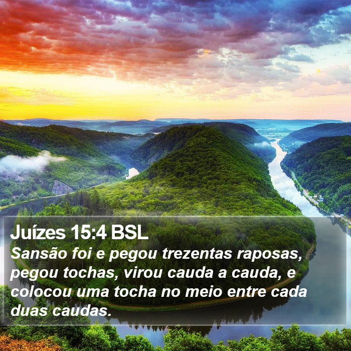 Juízes 15:4 BSL Bible Study