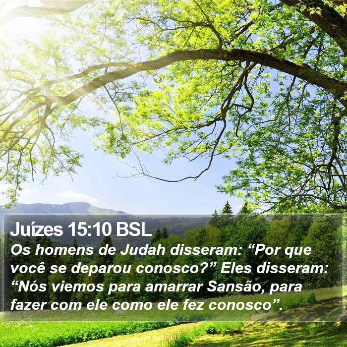 Juízes 15:10 BSL Bible Study