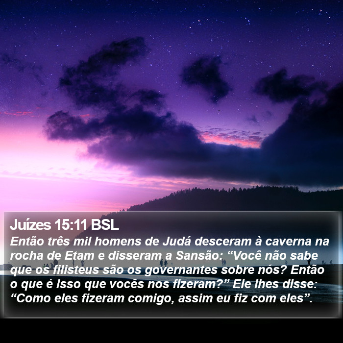 Juízes 15:11 BSL Bible Study