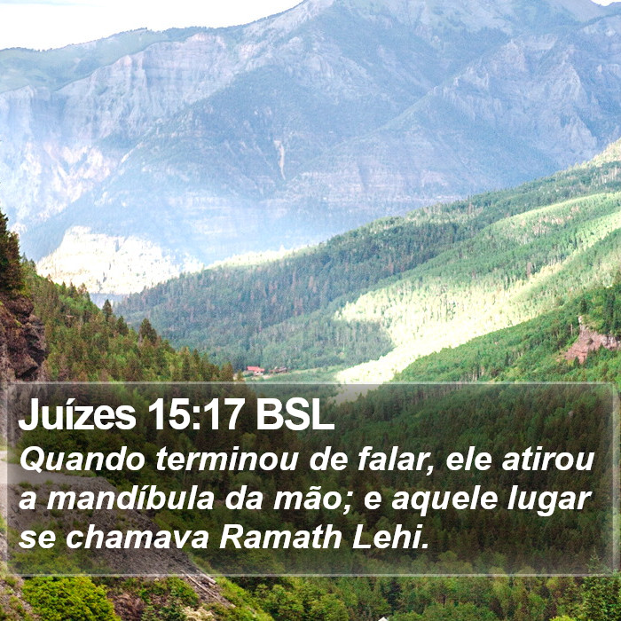 Juízes 15:17 BSL Bible Study