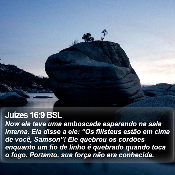 Juízes 16:9 BSL Bible Study