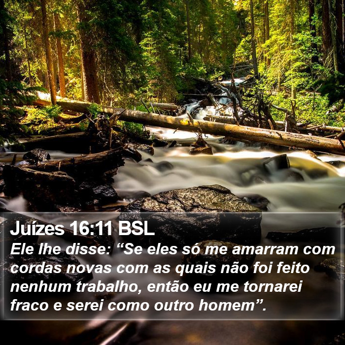 Juízes 16:11 BSL Bible Study