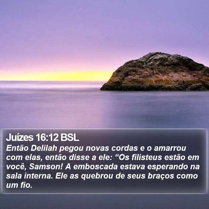 Juízes 16:12 BSL Bible Study