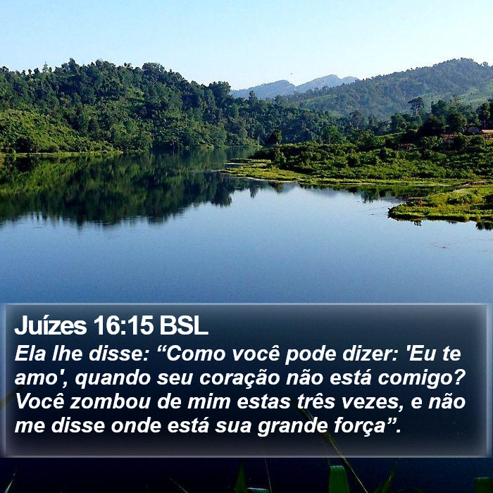 Juízes 16:15 BSL Bible Study