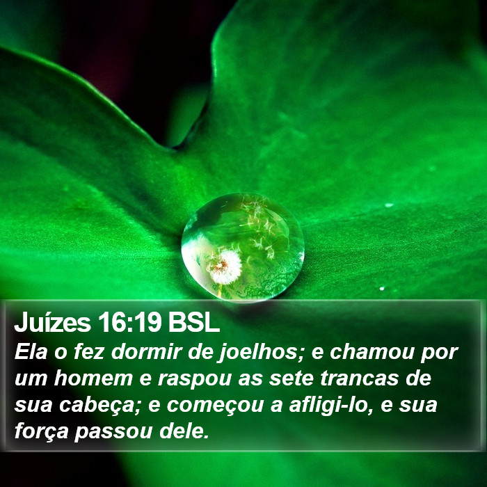 Juízes 16:19 BSL Bible Study