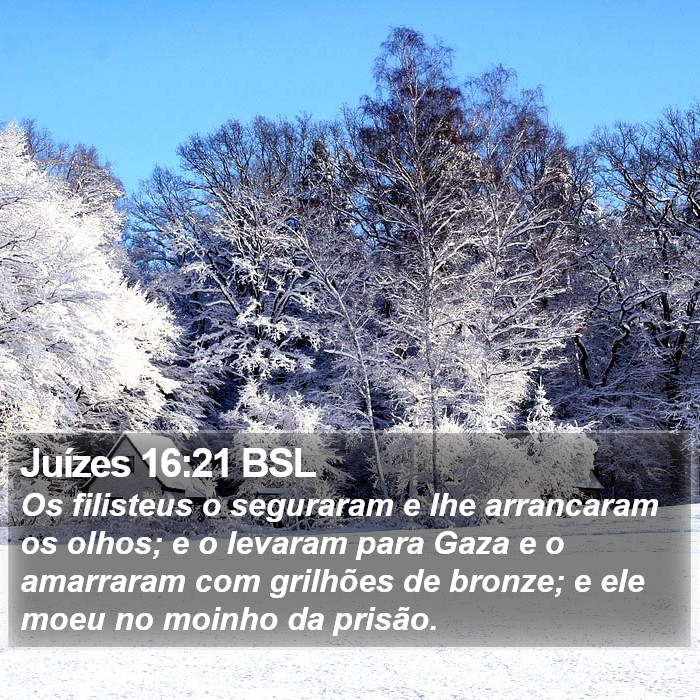 Juízes 16:21 BSL Bible Study