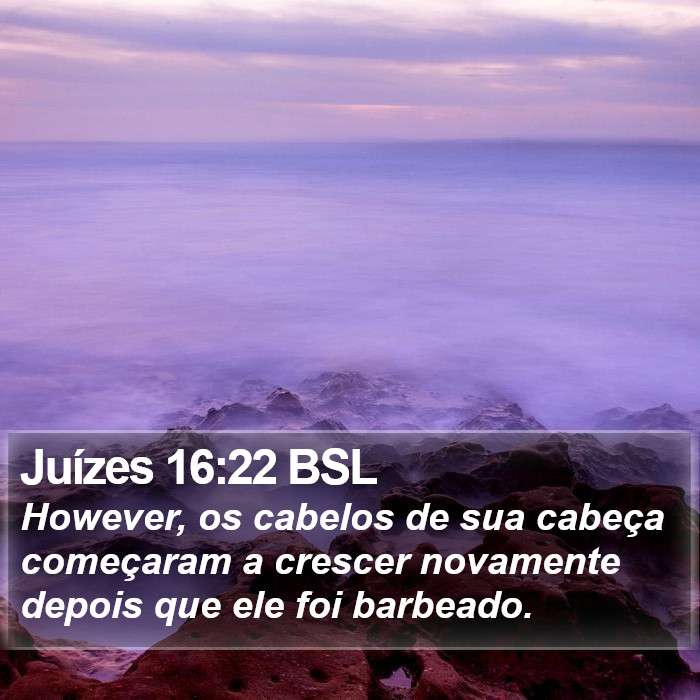 Juízes 16:22 BSL Bible Study