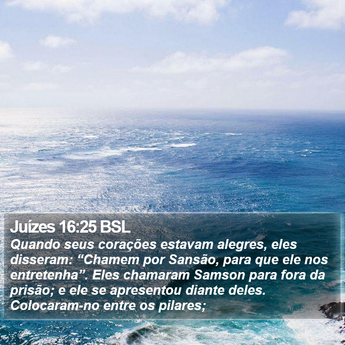 Juízes 16:25 BSL Bible Study