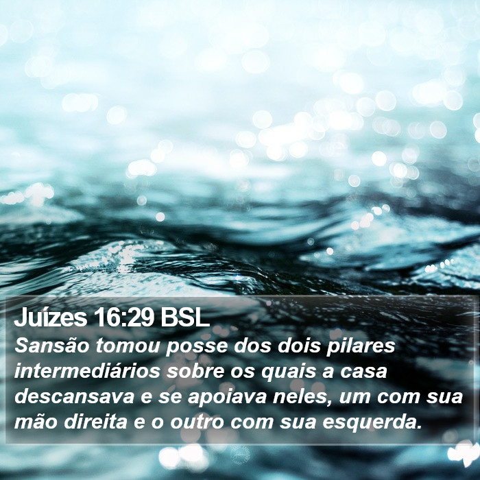 Juízes 16:29 BSL Bible Study