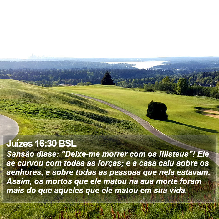 Juízes 16:30 BSL Bible Study