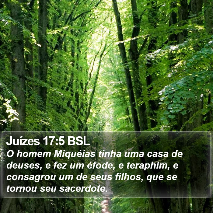 Juízes 17:5 BSL Bible Study