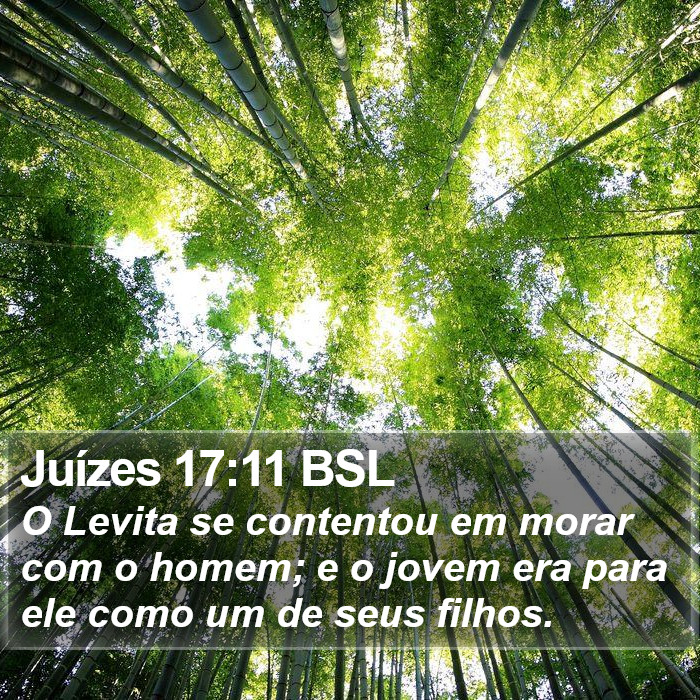 Juízes 17:11 BSL Bible Study