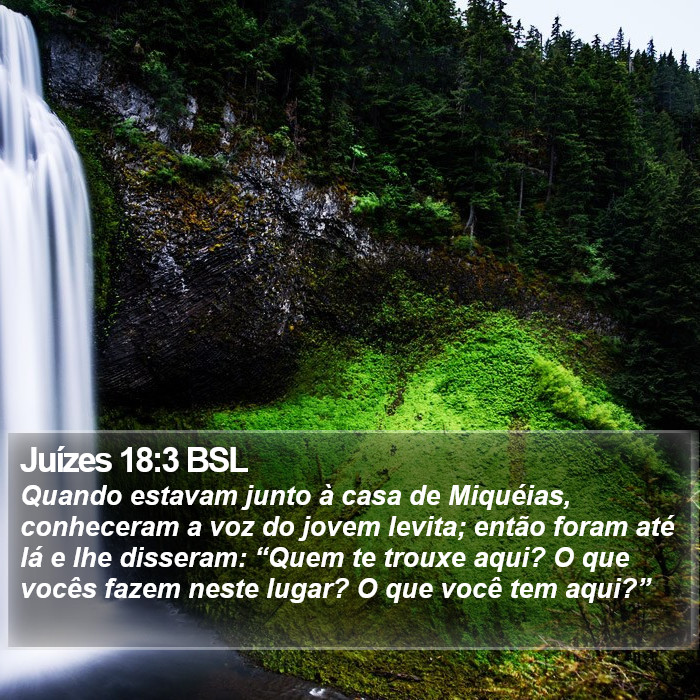 Juízes 18:3 BSL Bible Study