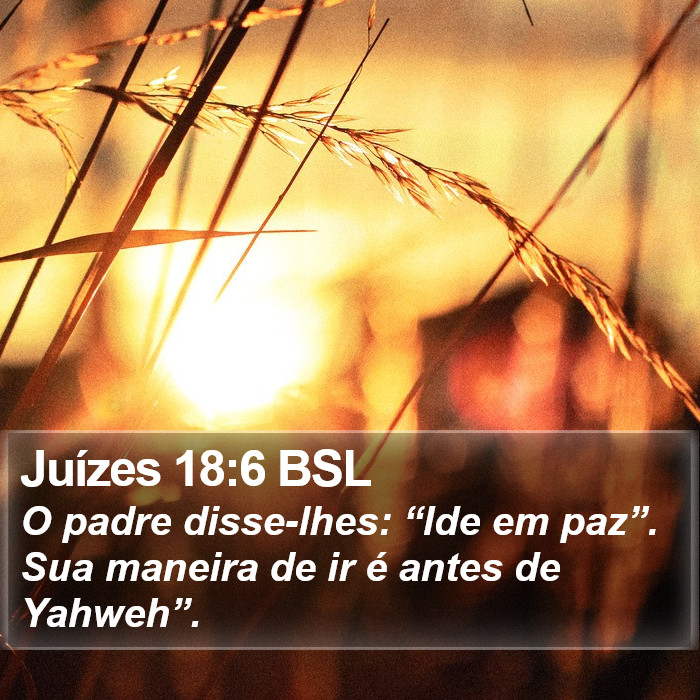 Juízes 18:6 BSL Bible Study