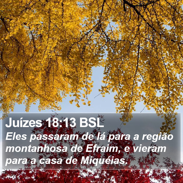 Juízes 18:13 BSL Bible Study