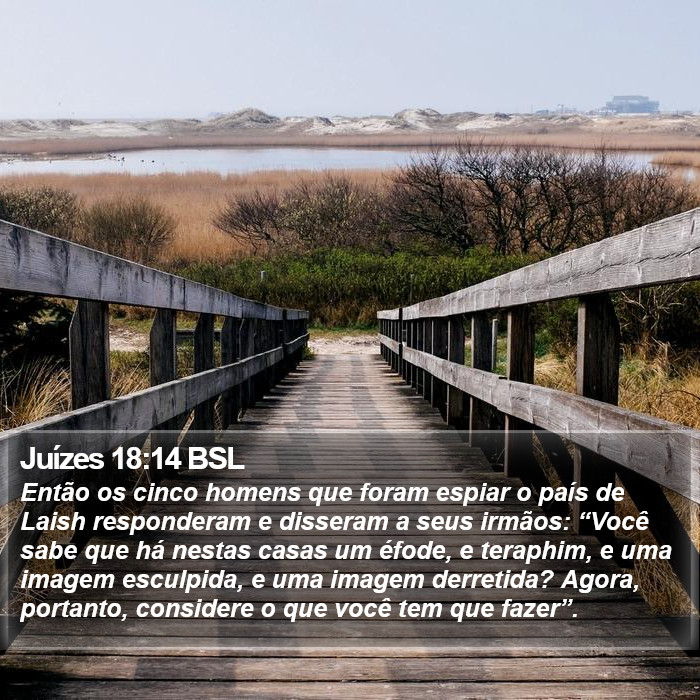 Juízes 18:14 BSL Bible Study