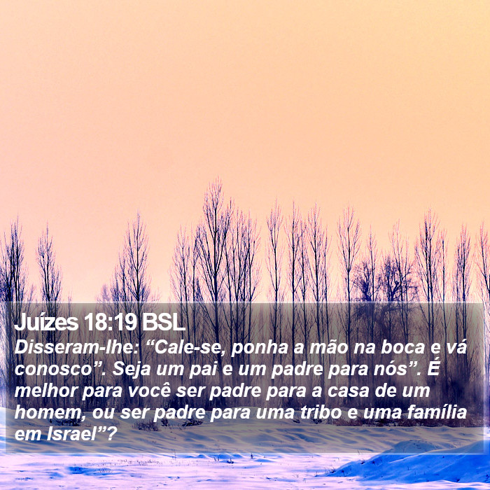 Juízes 18:19 BSL Bible Study