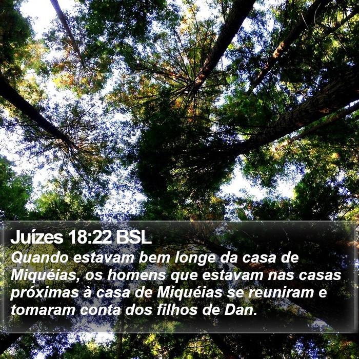 Juízes 18:22 BSL Bible Study