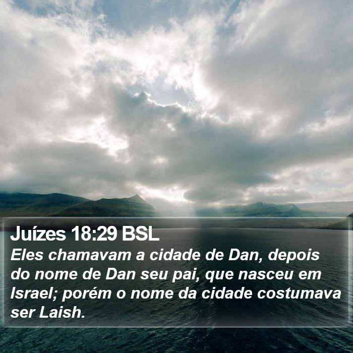 Juízes 18:29 BSL Bible Study