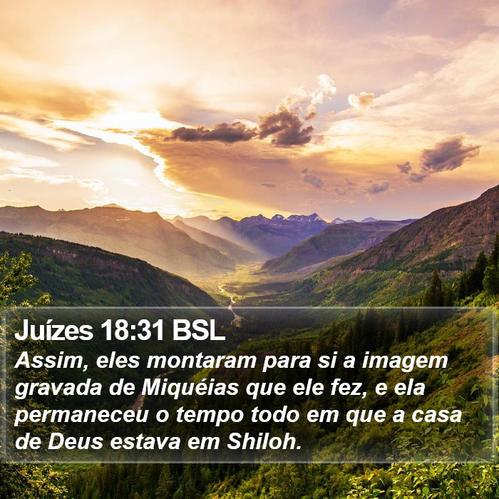 Juízes 18:31 BSL Bible Study