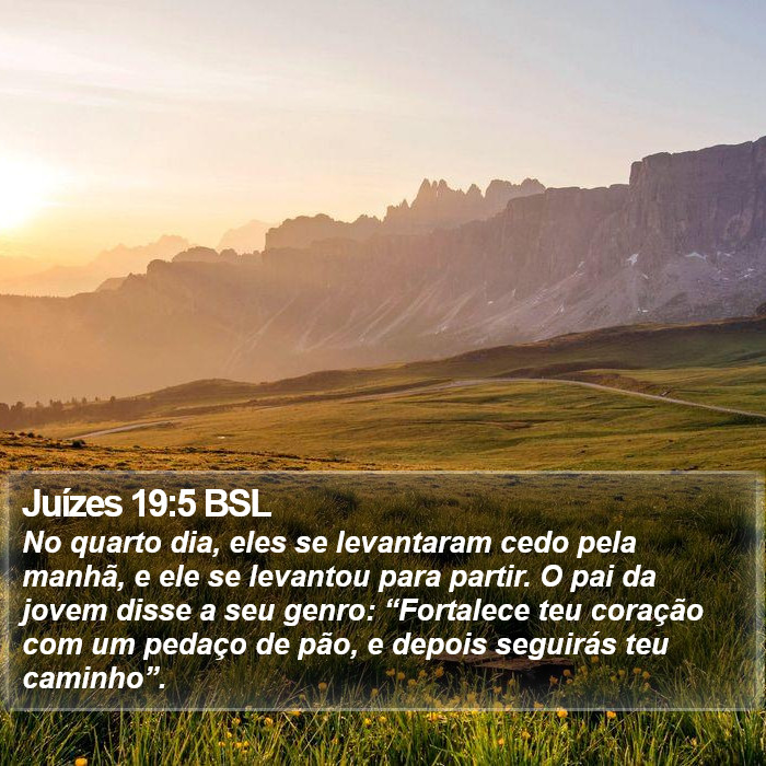 Juízes 19:5 BSL Bible Study