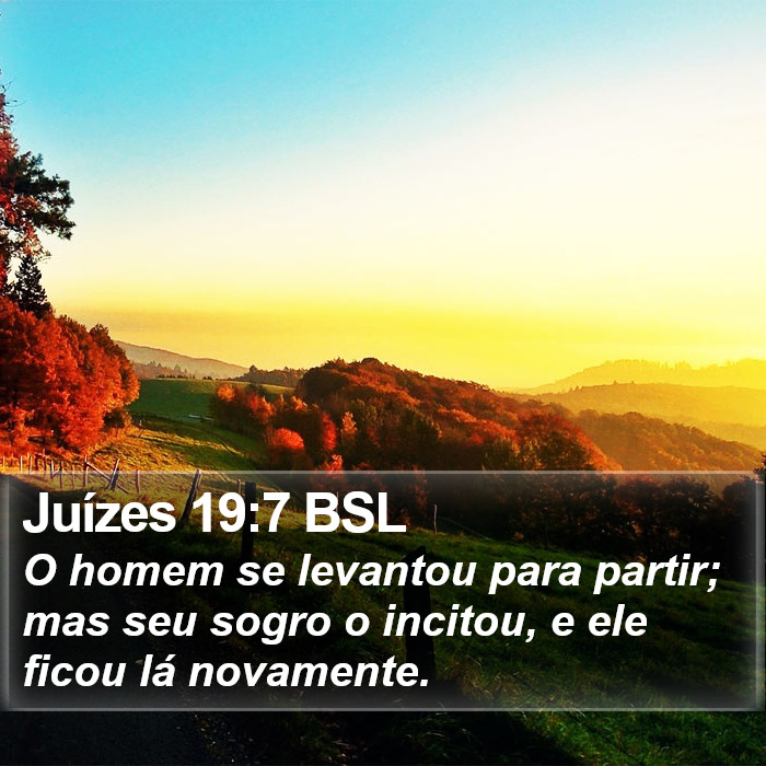 Juízes 19:7 BSL Bible Study