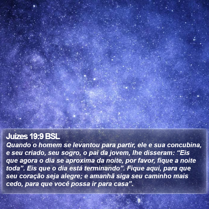 Juízes 19:9 BSL Bible Study