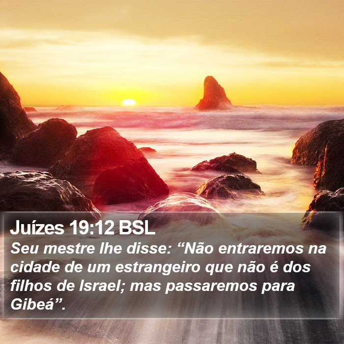 Juízes 19:12 BSL Bible Study