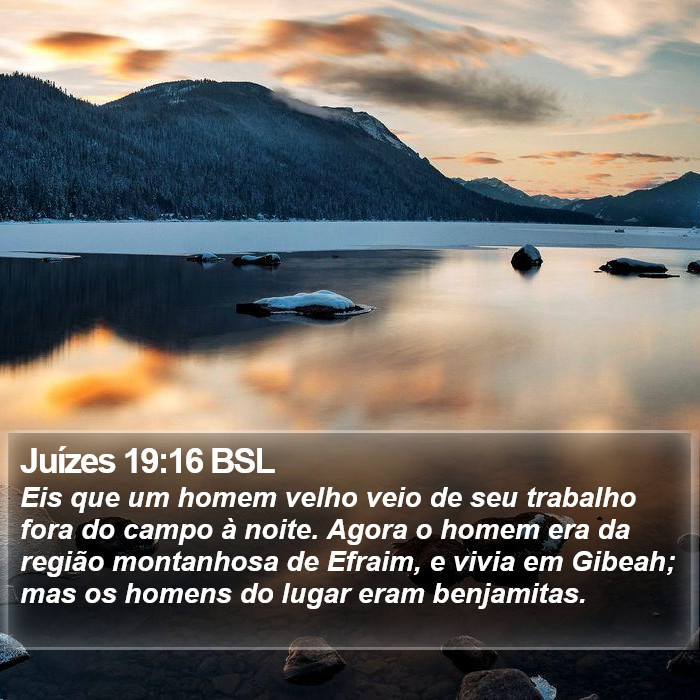 Juízes 19:16 BSL Bible Study