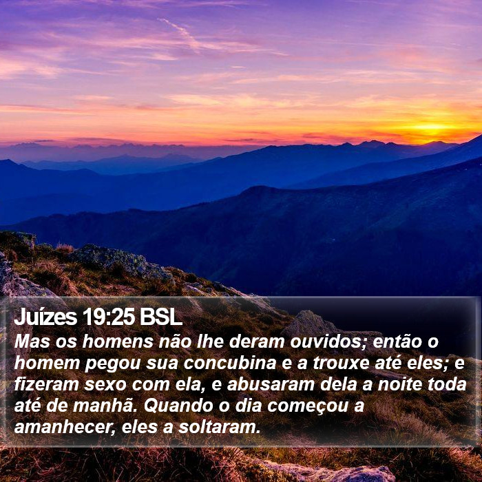 Juízes 19:25 BSL Bible Study