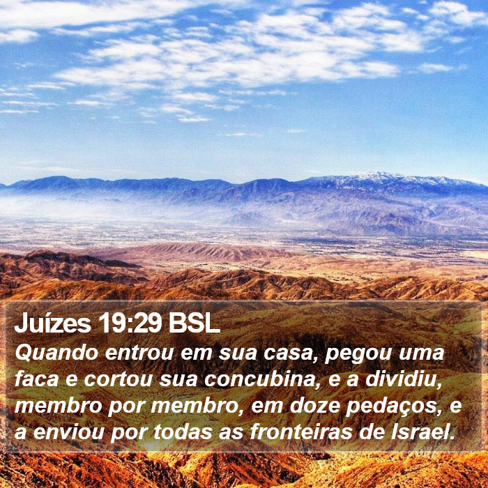 Juízes 19:29 BSL Bible Study